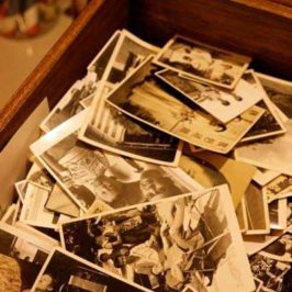 drawer of photos