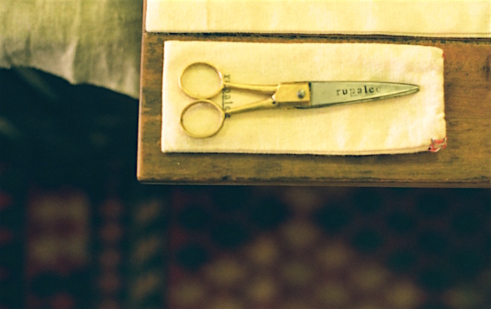 A pair of old-fashioned scissors